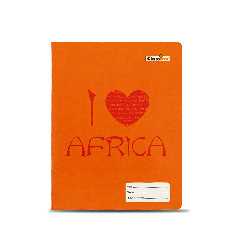 Love Pattern Orange Treningsbok